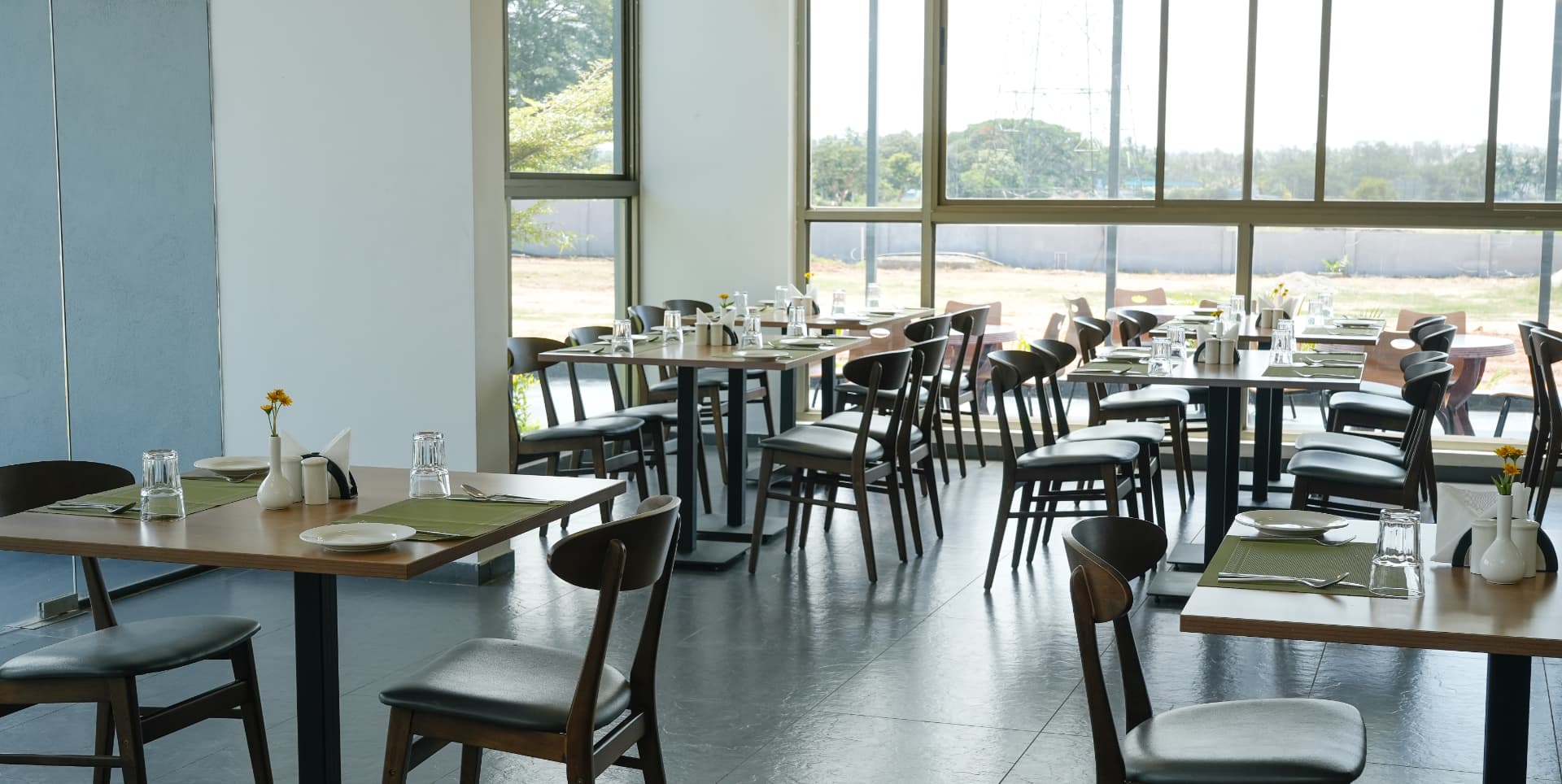 Meadows Cafe window-side dining area